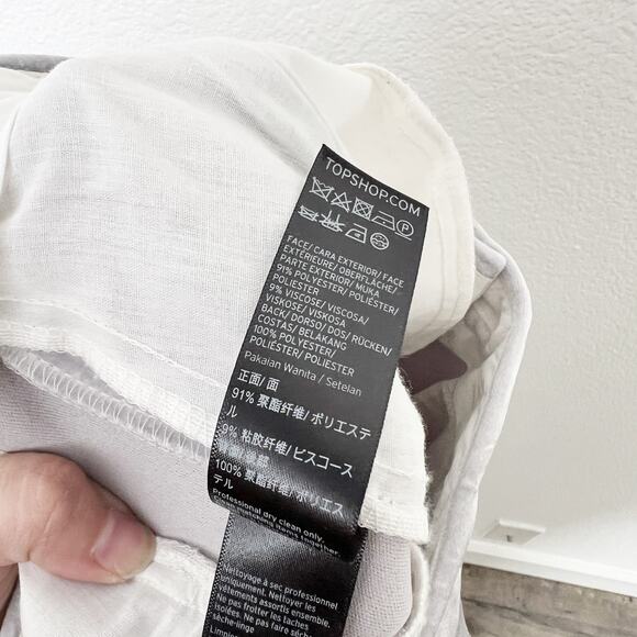 [Topshop] Gray Velvet Slim Straight Ankle Length Trouser Pants Mid Rise Size 6 - Picture 10 of 11